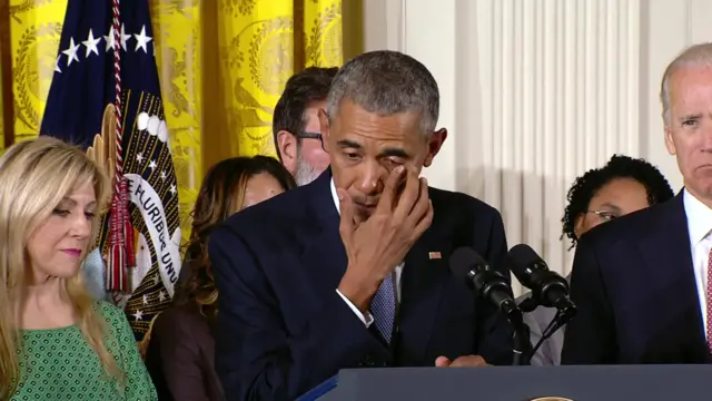 Obama crying