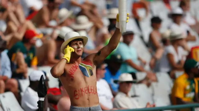 A South Africa fan