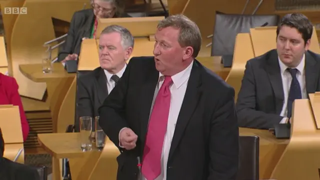 Scottish Labour Deputy leader Alex Rowley