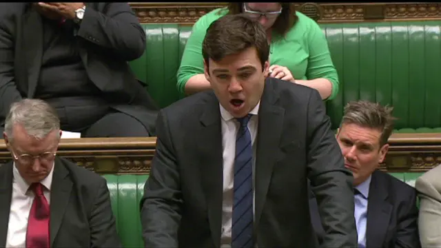 Andy Burnham speaking in the Commons