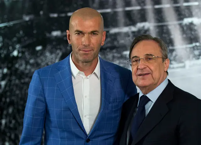 Zinedine Zidane and Florentino Perez