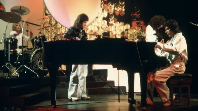 Queen perform Bohemian Rhapsody