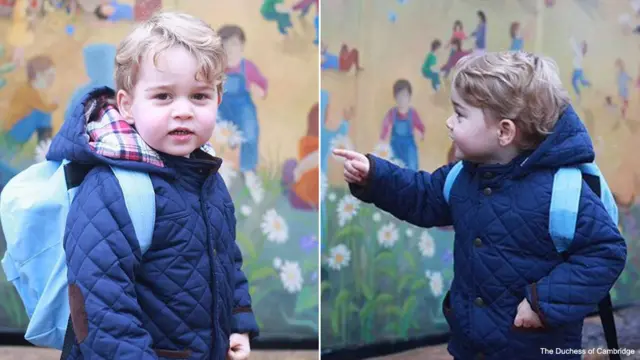 Prince George on first day of nursery