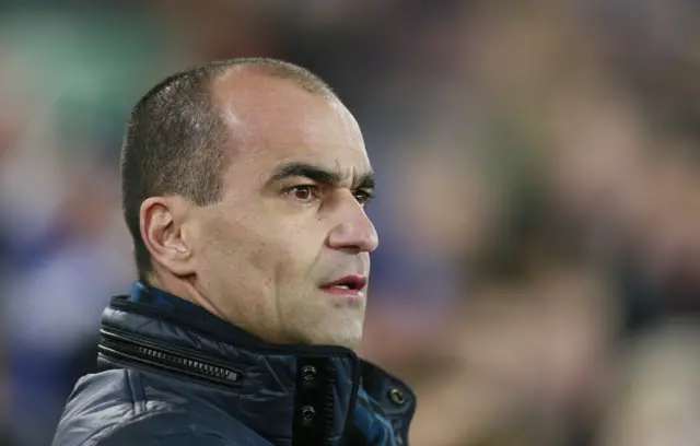 Everton mananger Roberto Martinez