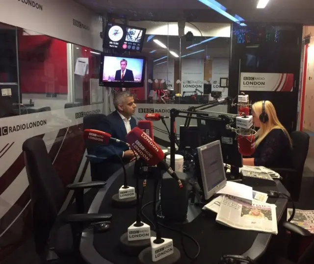 Sadiq Khan with Vanessa Feltz