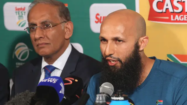 Hashim Amla and Haroon Lorgat