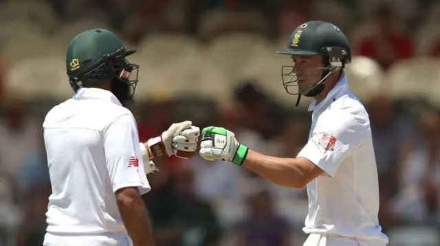 AB De Villiers and Hashim Amla