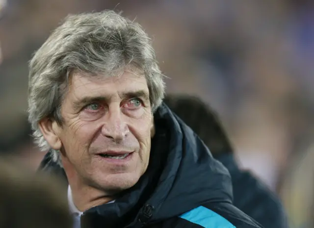 Manchester City manager Manuel Pellegrini