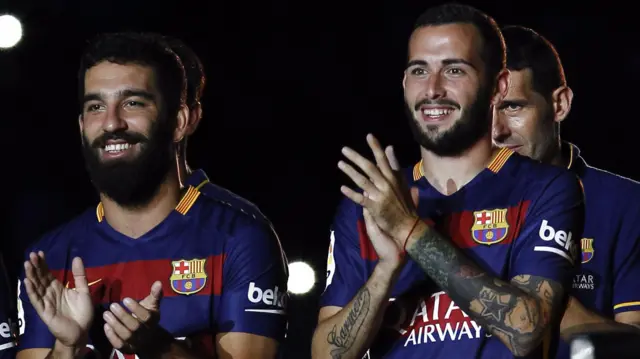 Arda Turan and Aleix Vidal