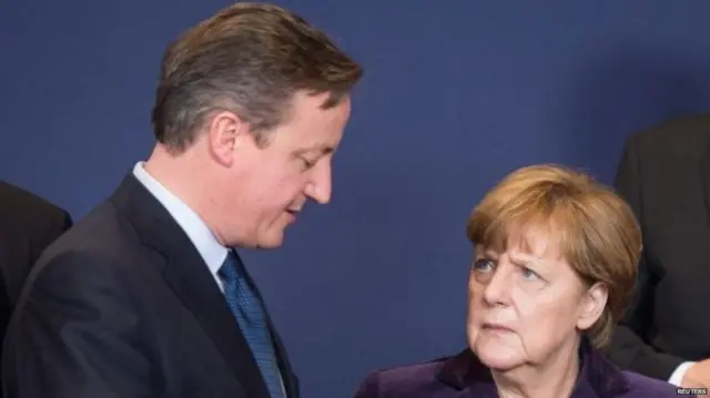 David Cameron and Angela Merkel