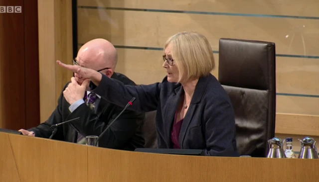 Presiding Officer Tricia Marwick