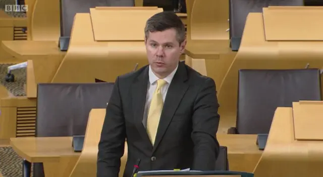 Transport Minister Derek Mackay