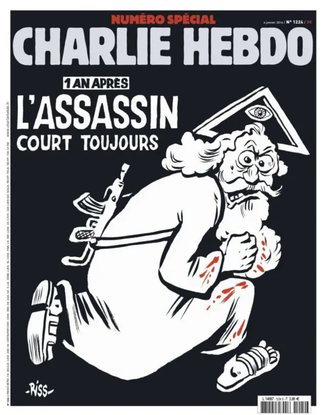 The front cover Charlie Hebdo