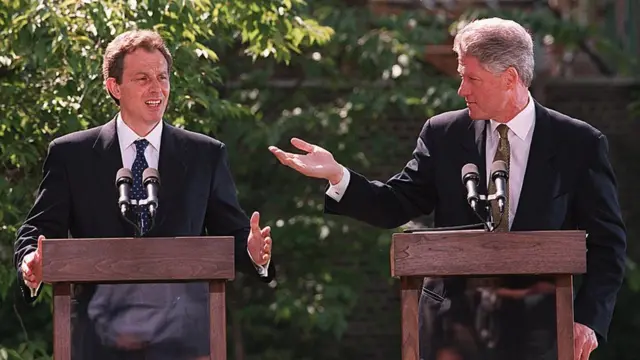 Tony Blair and Bill Clinton in 1997