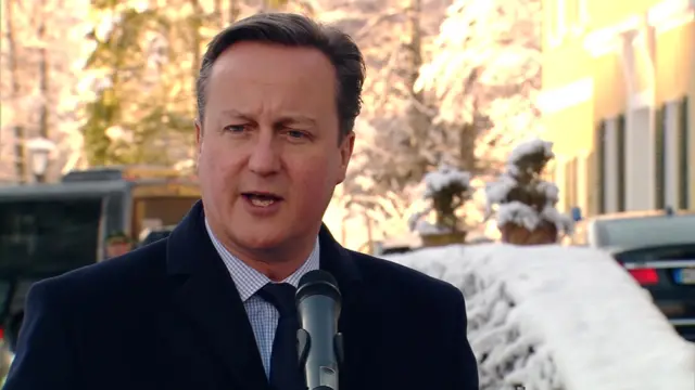 David Cameron in Bavaria