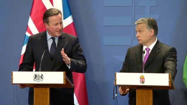 David Cameron and Viktor Orban