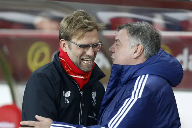 Jurgen Klopp and Sam Allardyce