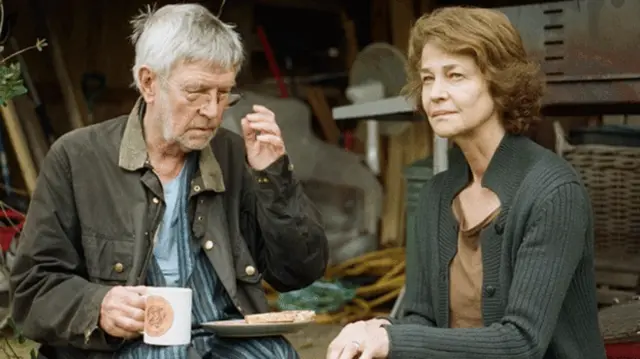 Tom Courtney and Charlotte Rampling