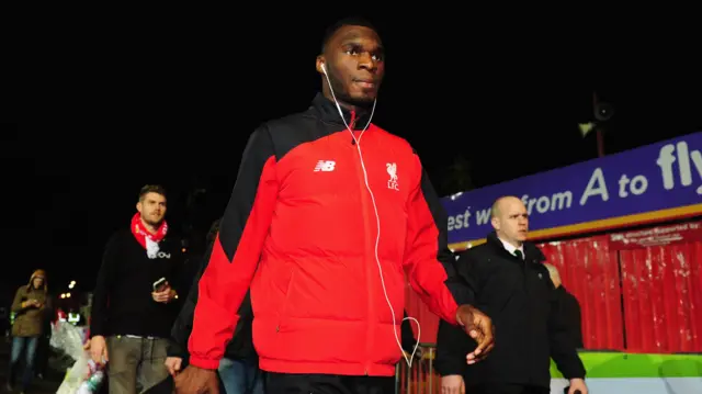 Christian Benteke arrives