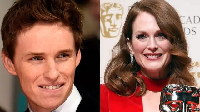 Eddie Redmayne and Julianne Moore