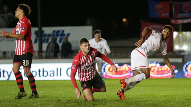 Jerome Sinclair celebrates