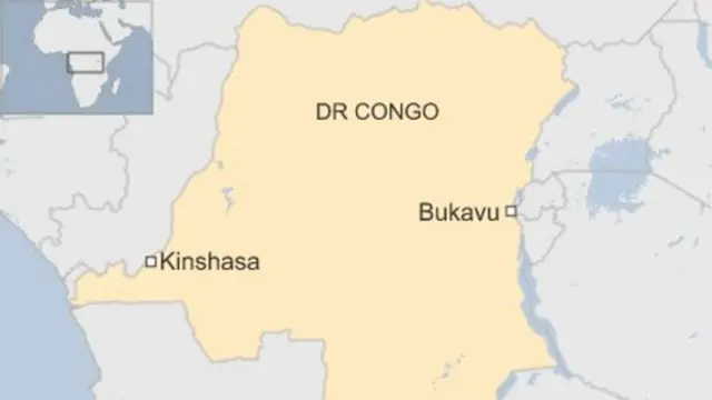 Map of DR Congo