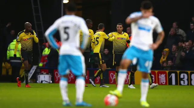 Troy Deeney celebrates