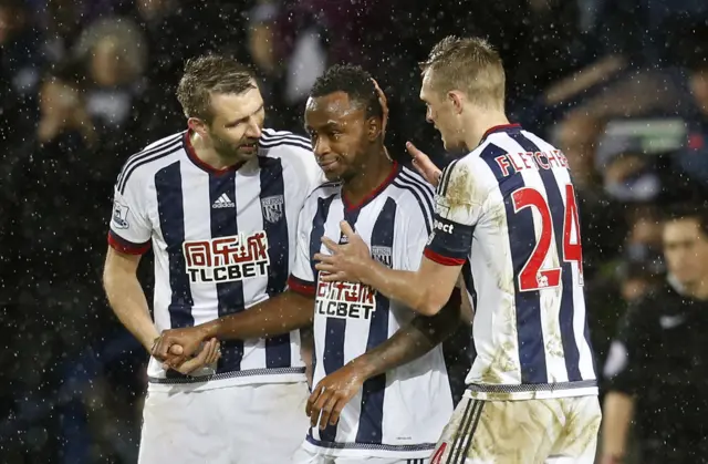 Saido Berahino celebrates