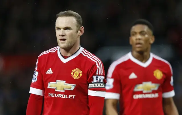 Wayne Rooney and Anthony Martial