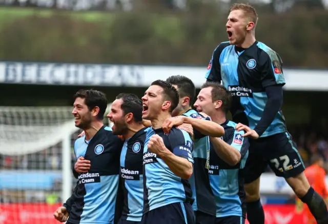 Wycombe celebrate