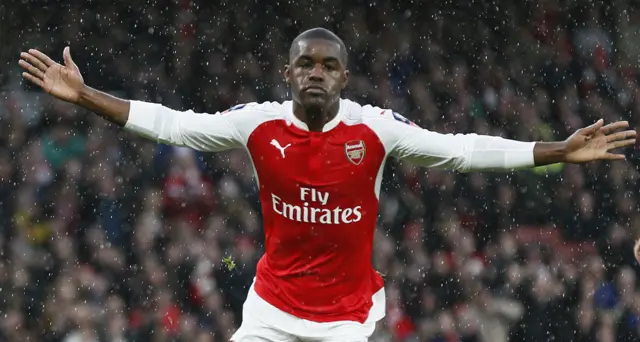 Joel Campbell celebrates