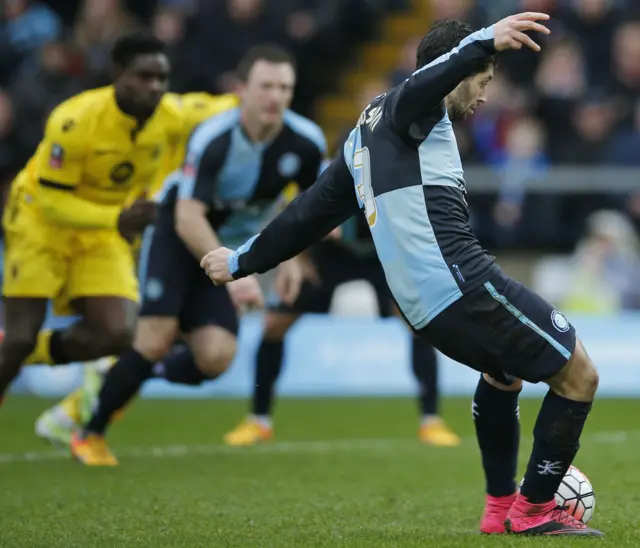 Joe Jacobson scores for Wycombe