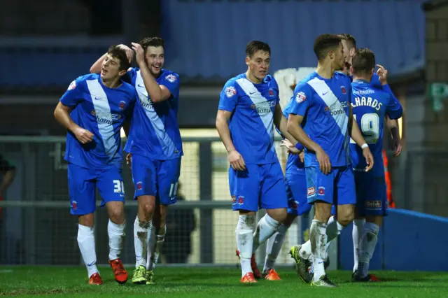 Hartlepool's Jake Gray celebrates