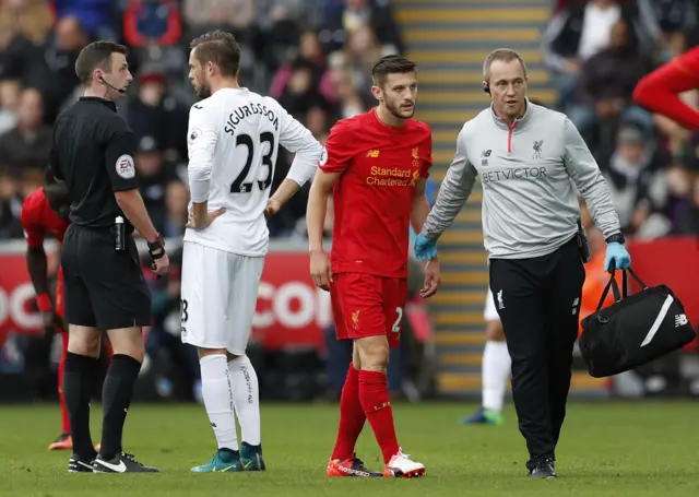 Lallana injury