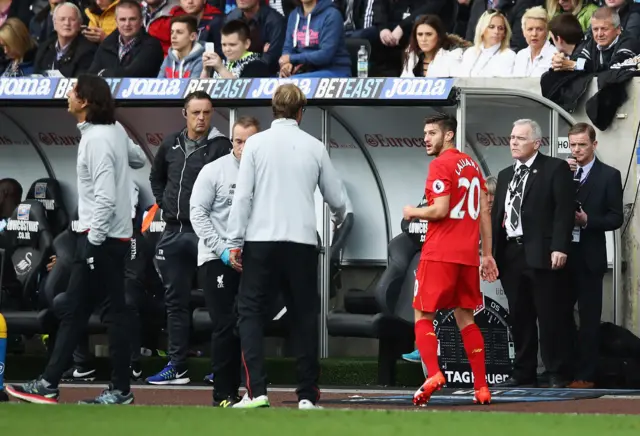 Lallana off