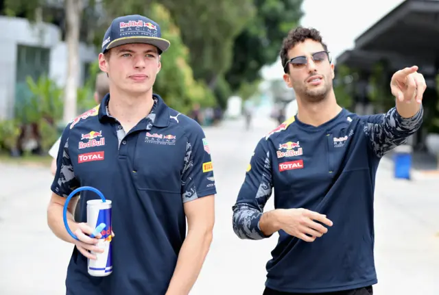 Max Verstappen and Daniel Ricciardo