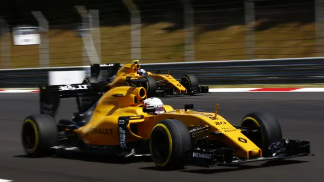 Jolyon Palmer and Kevin Magnussen