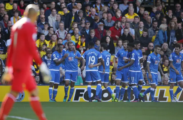 Callum Wilson celebrates