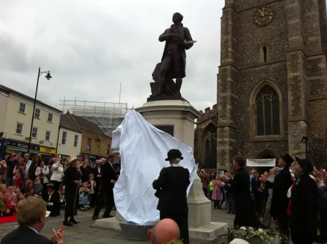 Thomas Gainsborough's statue, Sudbury