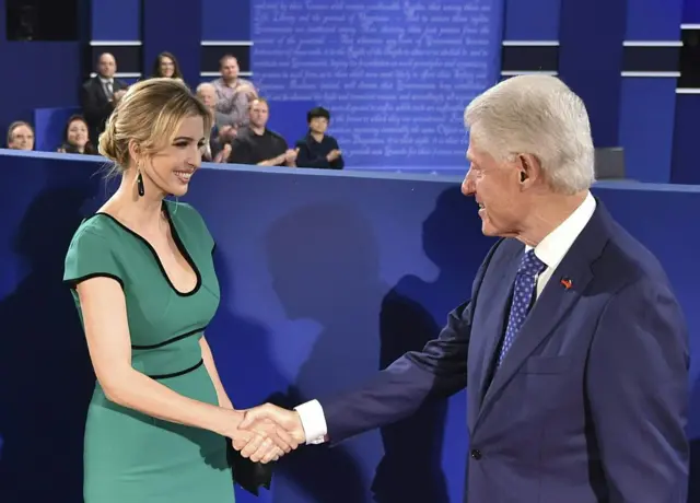 Bill Clinton and Ivanka Trump