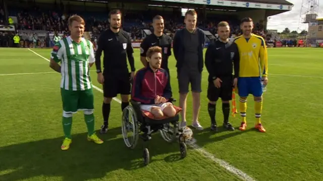 Shaun Whiter at a football grown