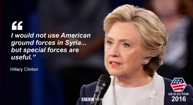 I would not use American ground forces in syria but special forces are useful
