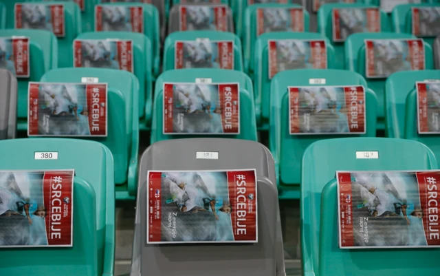 Match programmes on seats in Slovenia