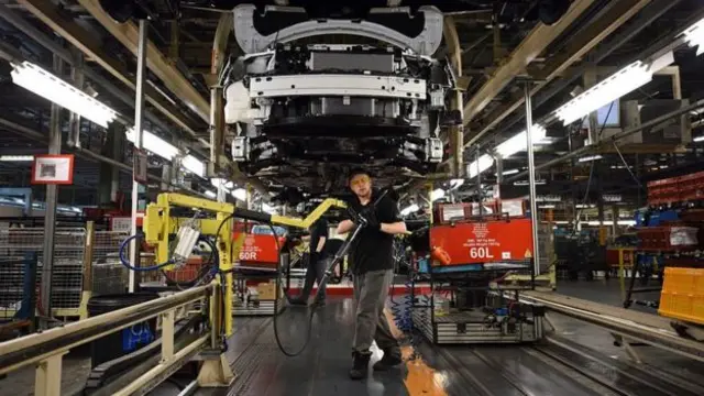 Nissan production line at the Sunderland factory