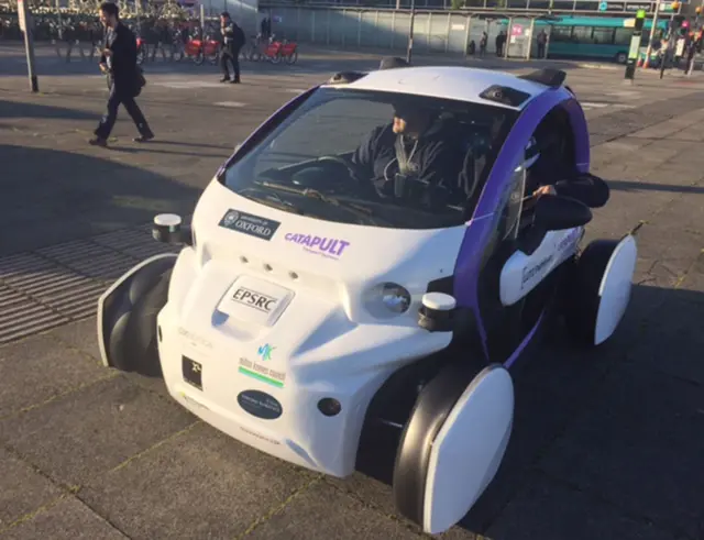 Driverless car in Milton Keynes