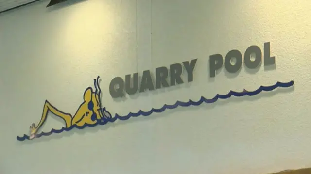 Quarry pool sign