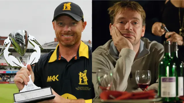 Ian Bell (left) and Adam Woodyatt playing Ian Beale (right)