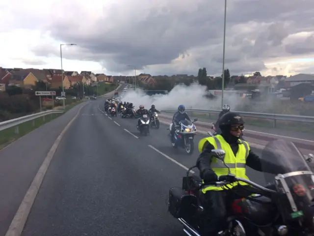 Bikers on the birdge