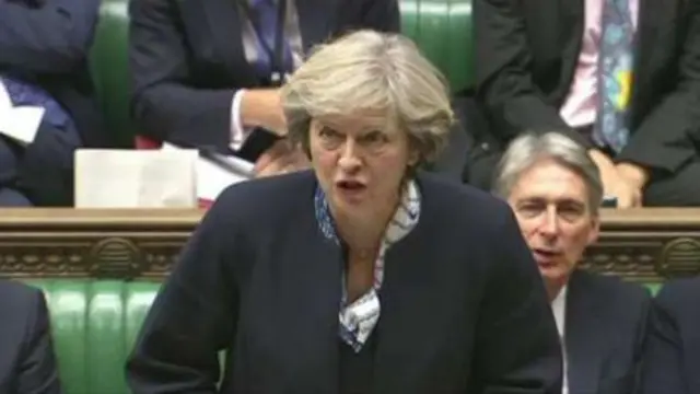 Theresa May at PMQs