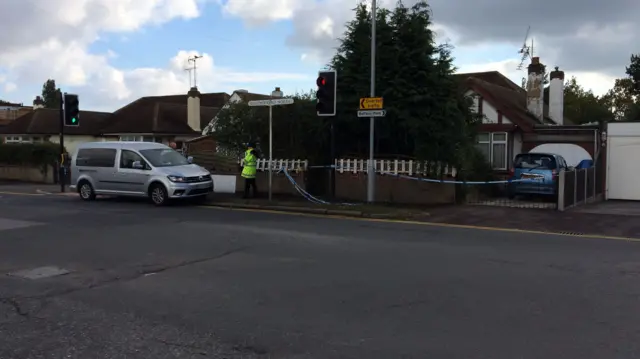 Police at Eastwood Road, Leigh-on-Sea